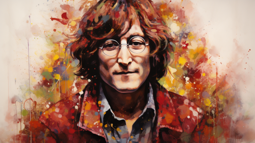 John Lennon portrait image