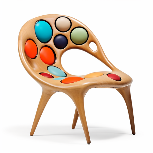 Modern wooden chair design by Jonathan Adler