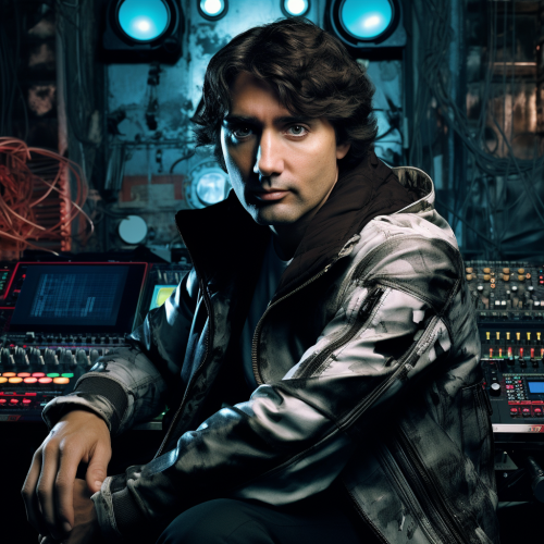 Justin Trudeau rocking the techno beats