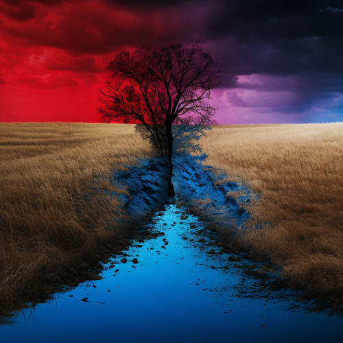 Realistic Blended Image of Kansas & Missouri