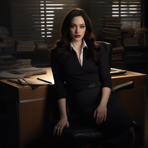 Kat Dennings as FBI Agent with Intense Look