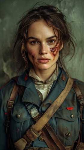 Keira Knightly in wartime costume