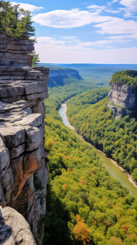 Beautiful Kentucky landscape from above