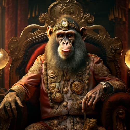 Adorable monkey presenting in a keynote session