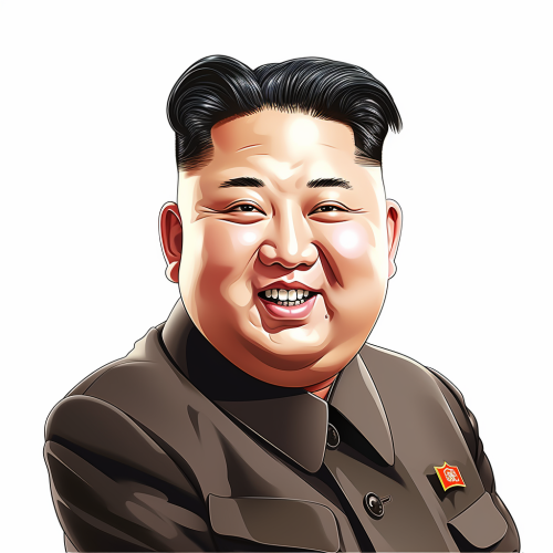 Cartoonish Kim Jong Un Transparent Background