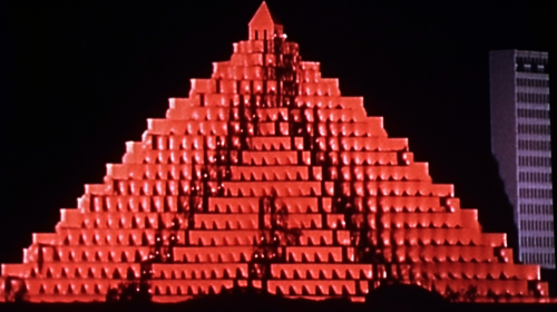 Image of knights with strange creatures at a castle