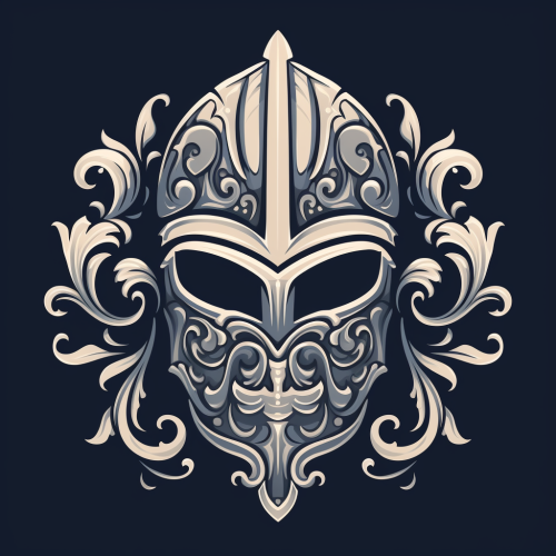 Vector clipart style knights helmet