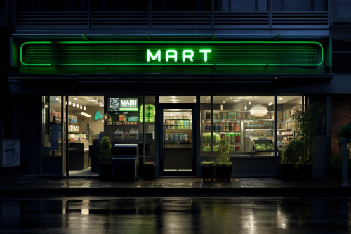 Korean Mart Storefront Sign