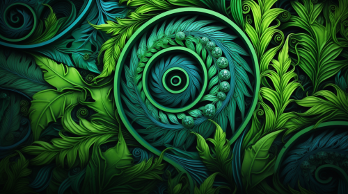 Intricate beauty of New Zealand's Koru Fern