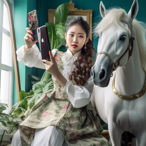 K-Pop Female Idol on Unicorn in Exotic Office K-Pop Female Idol on Unicorn in Exotic Office