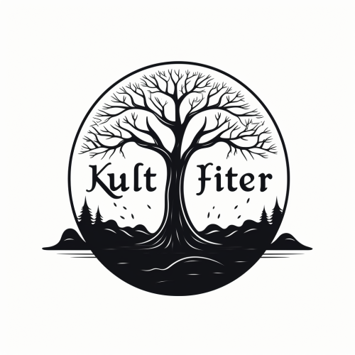 KULFER logo in calligraphy and woodcut style
