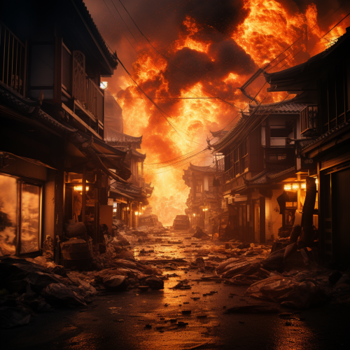 Kyoto big fire engulfing city