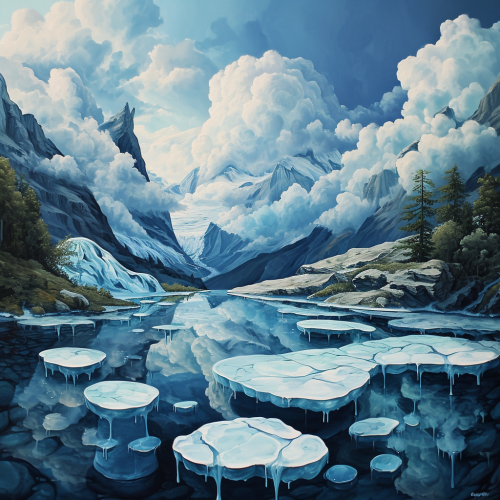 Surreal Lac des Dix Valais Switzerland Landscape Surreal Lac des Dix Valais Switzerland Landscape