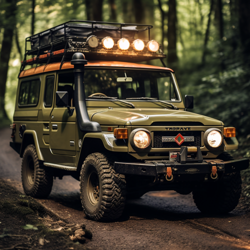 Vintage LandCruiser Camper Van Convertible