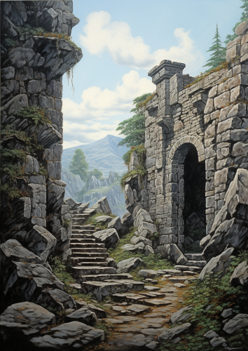 Crumbling Stone Wall Art Crumbling Stone Wall Art