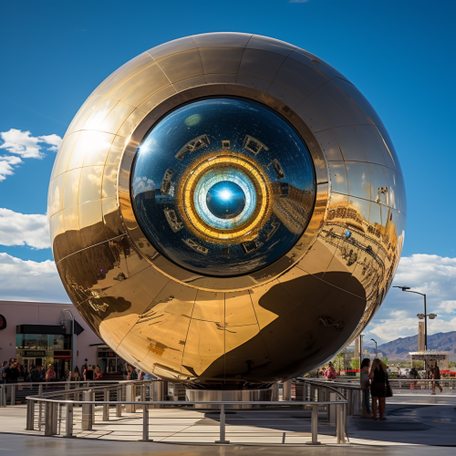 Fascinating projection on Las Vegas sphere