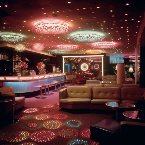 Neon-lit VIP Lounge in Las Vegas