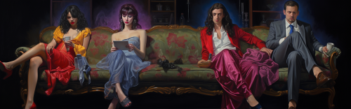 Late night group of people