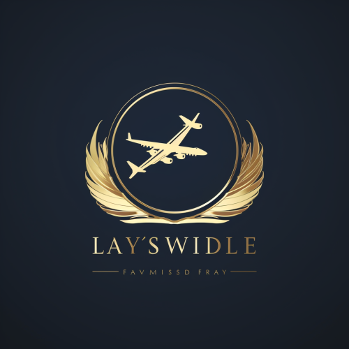 Simple and Luxurious Lavish Landings Logo