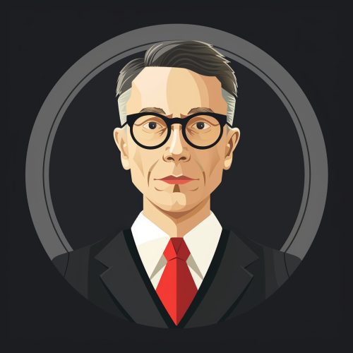 Unique clever lawyer icon style