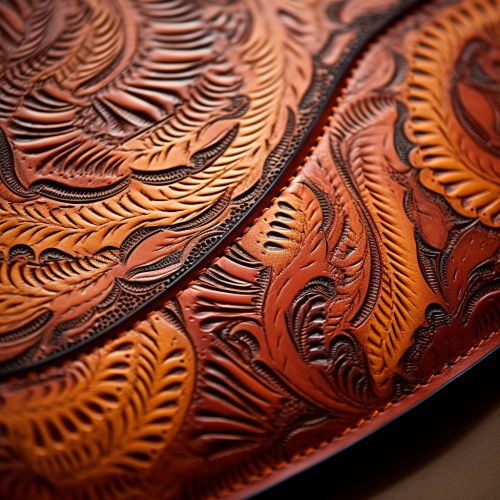 Embossed Mexican Indian Leather Design