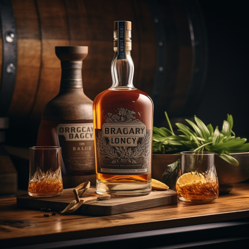 Handcrafted legacy blend whiskey label