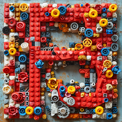 Lego Typography Made From Legos