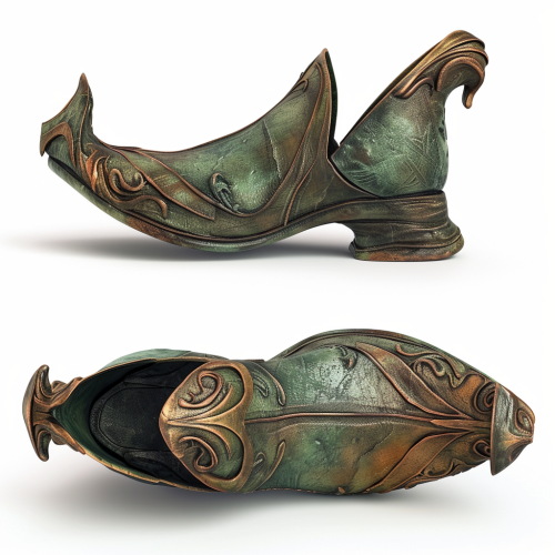 Leprechaun Shoes on White Background