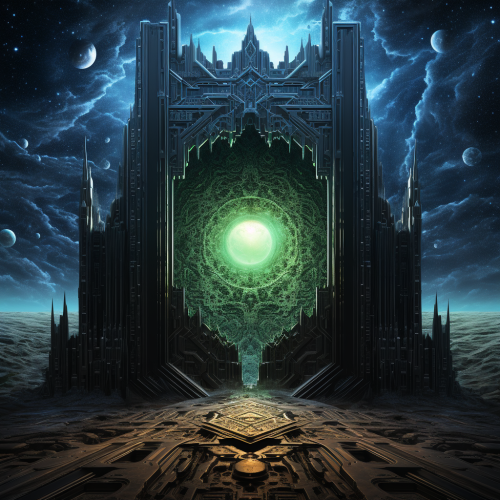 Levitating Black Card in 3D