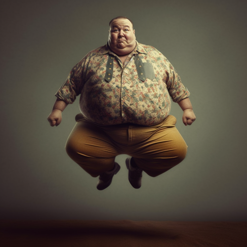 Levitating fat people in the 1950s Levitating fat people in the 1950s