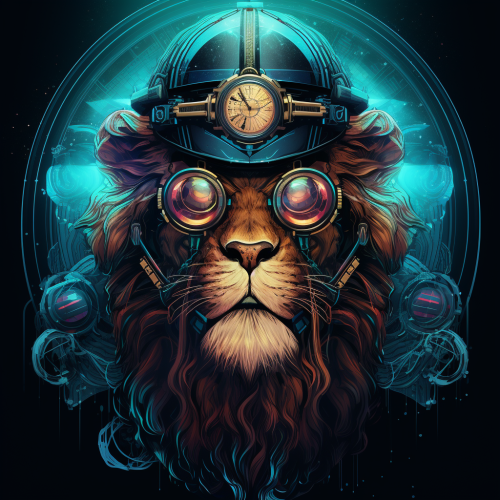 Lion Cryptopunk with Moustache Picture