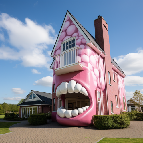 Beautiful Lipstick House in Velserbroek
