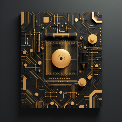 Closed lock and computer illustration