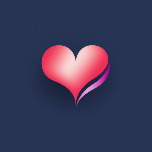 Minimalist Logo with Digital Heart