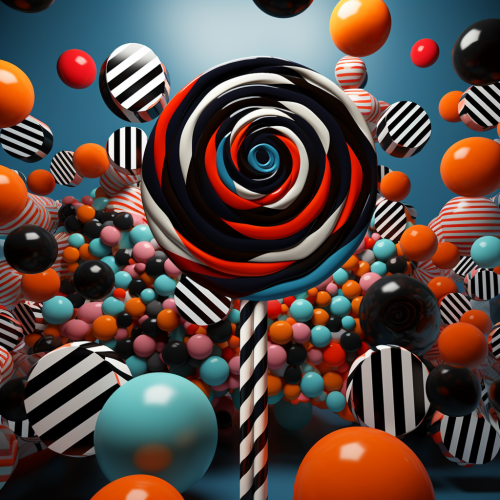 Edgy Twist Geometric Lollipop Design Edgy Twist Geometric Lollipop Design