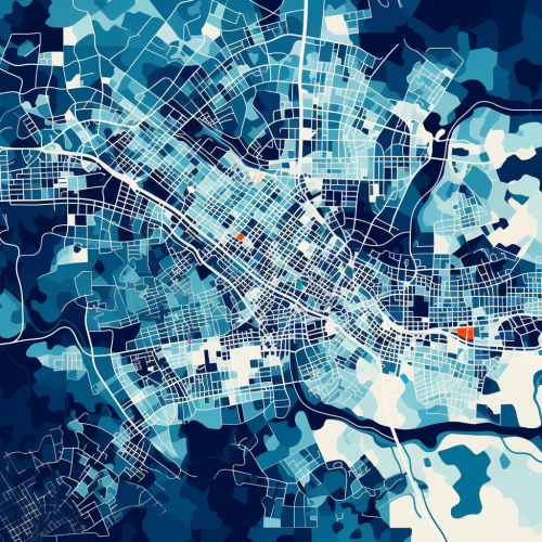 Minimal London City Map