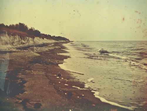 Vintage Soviet Beach Photo Vintage Soviet Beach Photo