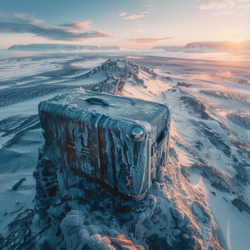 Louis Vuitton Luggage Stand in Iceland