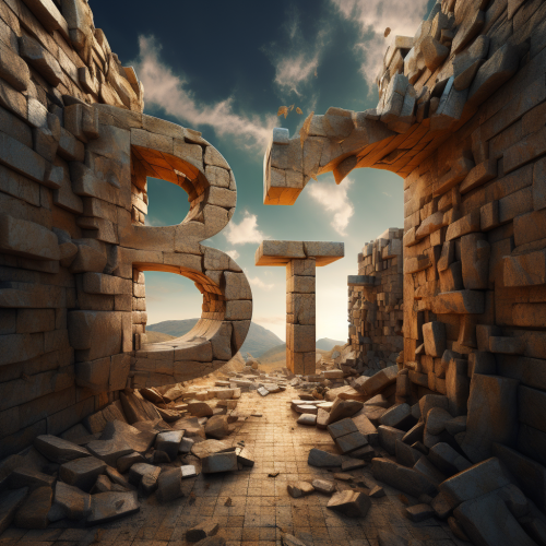 3D poster with BTT letters