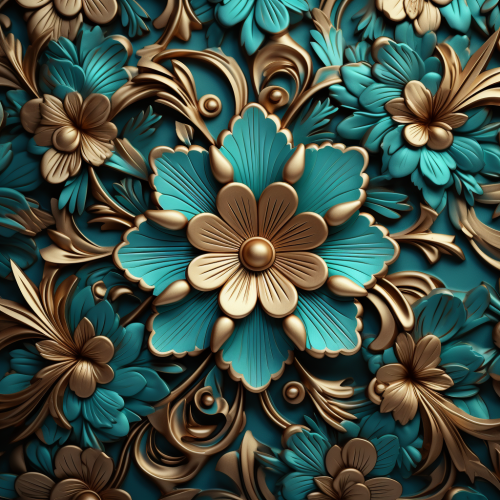 Beautiful Turquoise Pattern Background