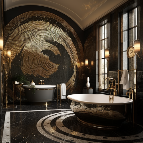 Luxurious 1920s Bathroom Design