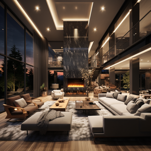 Elegant luxury living room interior