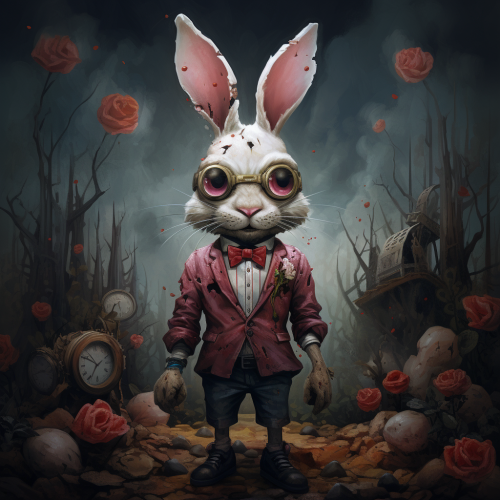 Fashionable bunny with unique style