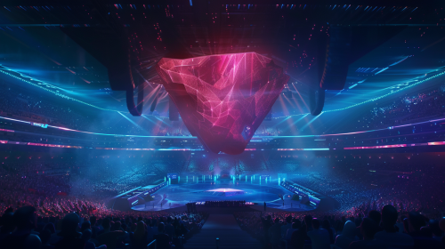 Magical Shape in Arena Crowd