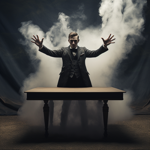 Magician performing a magical trick