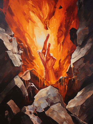 Nails and Mallet on Magma Nails and Mallet on Magma