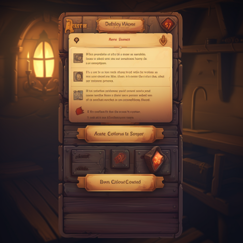 Mail delivery game illustration