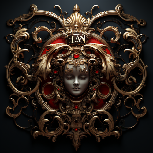 Baroque-inspired logo for Malar T Ayavoo Nella Bas