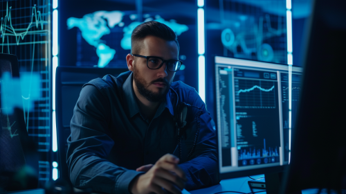 Male cybersecurity expert photo