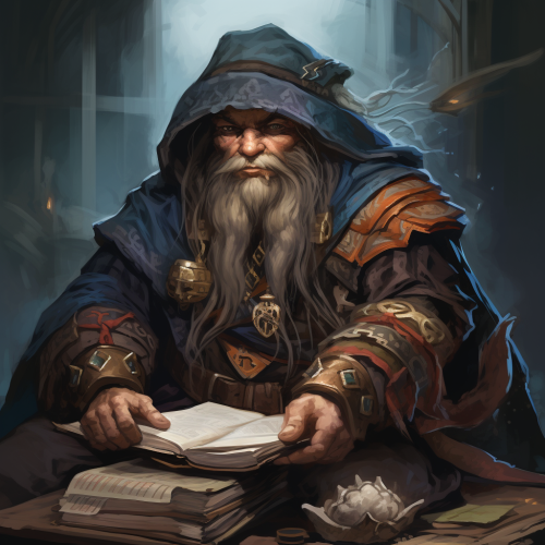 Image of a Male Dwarf Sorcerer Image of a Male Dwarf Sorcerer